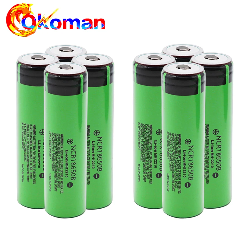 Оригинальная 18650 батарея NCR18650B 3 7 v 3400mah литиевая аккумуляторная для фонарика