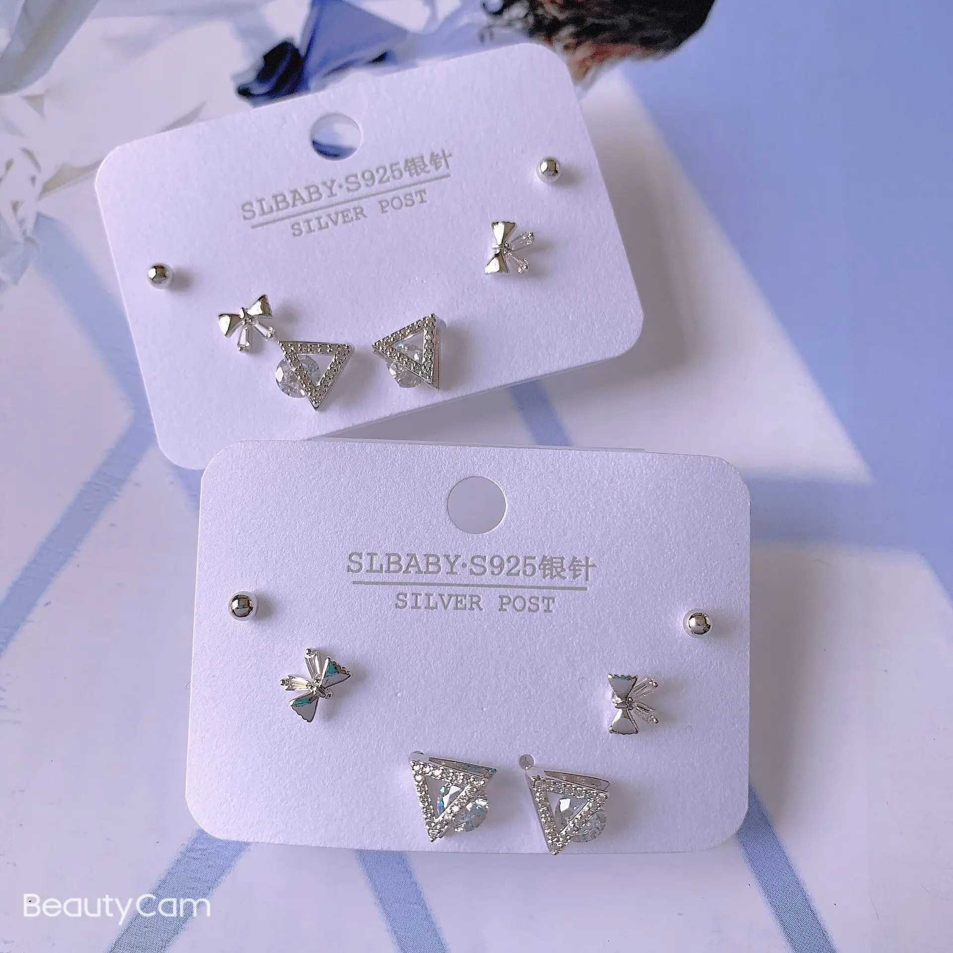S925 Silver Needle Earrings 2021 Trend New Combination Set Popular Ear Jewelry Earrings for Women Student Gift
S925 Silver Needle Earrings 2021 Trend New Combination Set Popular Ear Jewelry Earrings for Women Student Gift