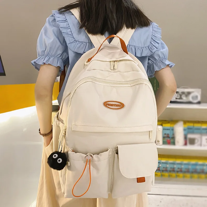 DCIMOR New Waterproof Nylon Women Backpack Female Solid Color Multi-pocket Portable Travel Bag Cute Schoolbag for Teenage Girls
DCIMOR New Waterproof Nylon Women Backpack Female Solid Color Multi-pocket Portable Travel Bag Cute Schoolbag for Teenage Girls