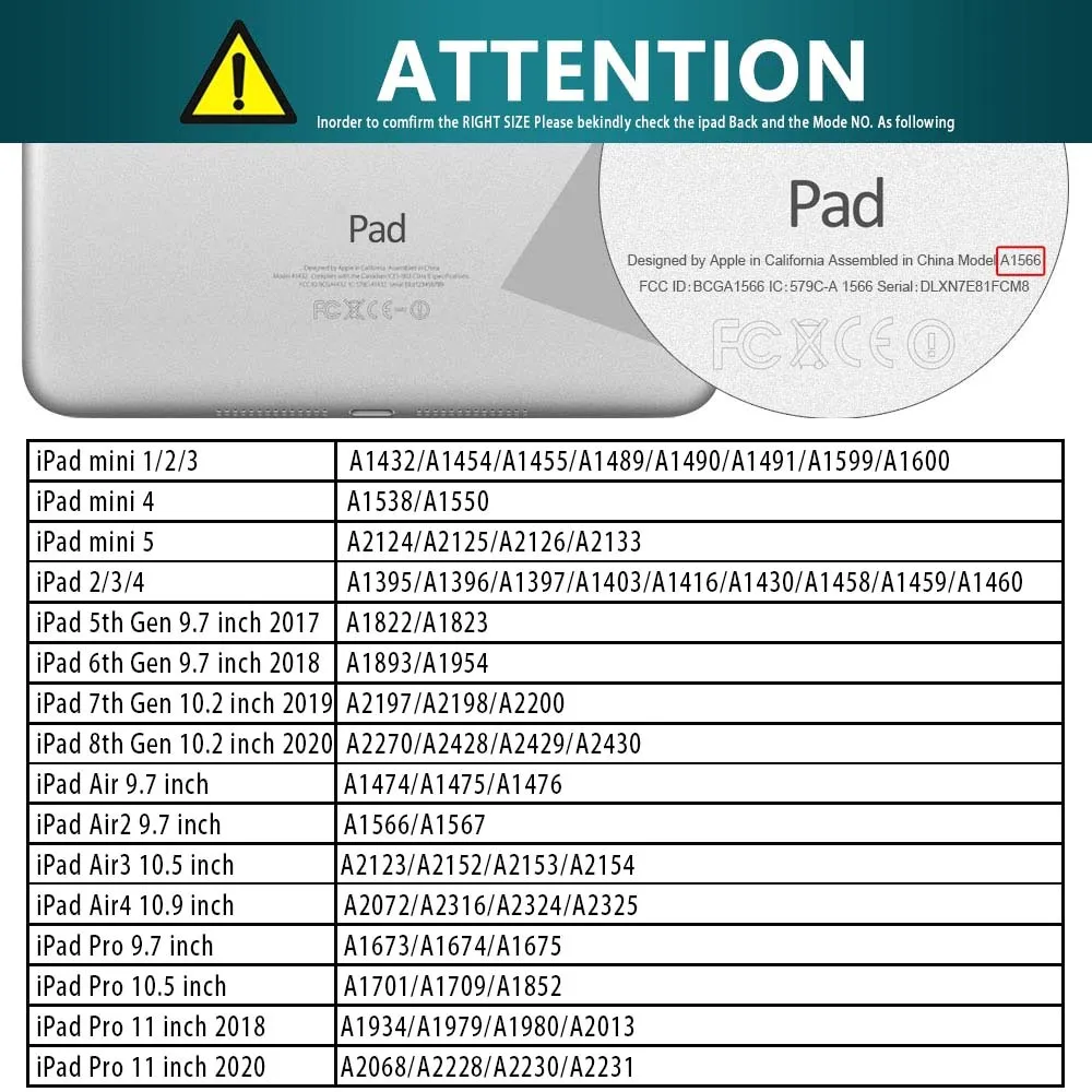 Чехол для планшета Apple IPad Air 4 3 2 1 A2072/Mini 5/IPad 5 6 7 8 A2270/Pro 9 &quot11" 10 &quotA2068 С Рисунком