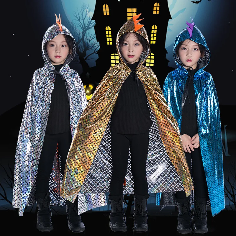 Halloween Dinosaur Cloak Carnival Party Costume Children's Show Bronzing Hooded Cosplay Anime Performance Costume
Halloween Dinosaur Cloak Carnival Party Costume Children's Show Bronzing Hooded Cosplay Anime Performance Costume