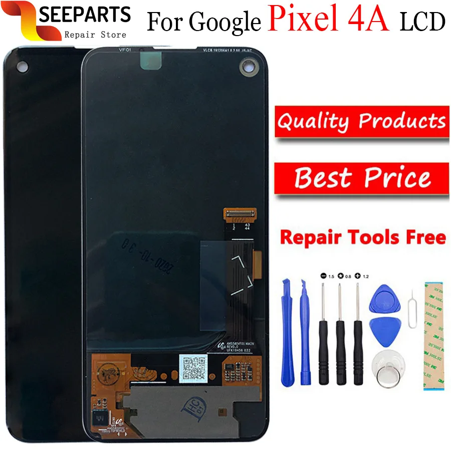 5.81"For Google Pixel 4A LCD Display G025J Touch Screen Digitizer Assembly Replacement 6.2" For Google Pixel 4A 5G LCD Screen
5.81"For Google Pixel 4A LCD Display G025J Touch Screen Digitizer Assembly Replacement 6.2" For Google Pixel 4A 5G LCD Screen