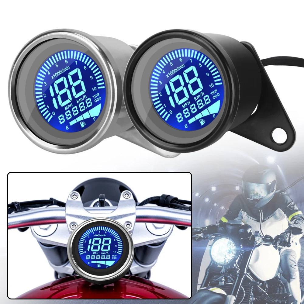 Motorcycle Digital Speedometer Universal Retro LCD Odometer DC12V Fuel Meter LED LCD Tachometer Indicator Scooter ATV Meter
Motorcycle Digital Speedometer Universal Retro LCD Odometer DC12V Fuel Meter LED LCD Tachometer Indicator Scooter ATV Meter