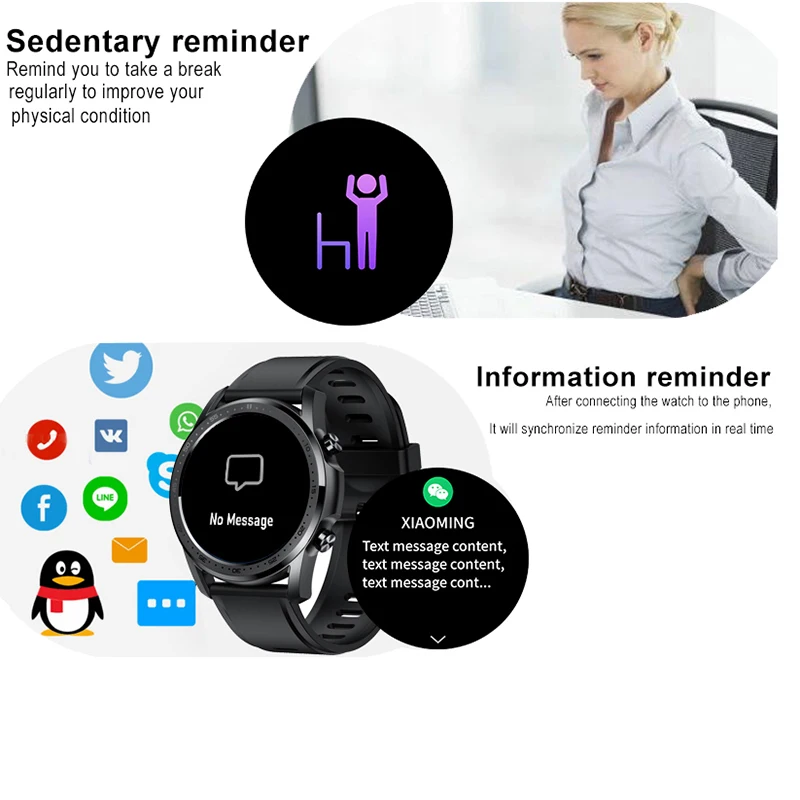 Thermometer Smart Watch Heart Rate Fitness Tracker Message Push Smartwatch for Xiaomi Waterproof Smart Bracelet Band
Thermometer Smart Watch Heart Rate Fitness Tracker Message Push Smartwatch for Xiaomi Waterproof Smart Bracelet Band
