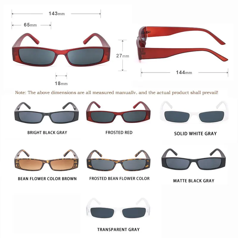 Vintage Square Sunglasses Men Women Vintage Narrow Frame Rectangle Sun Glasses Retro Black Eyewear for Driver Goggles UV400
Vintage Square Sunglasses Men Women Vintage Narrow Frame Rectangle Sun Glasses Retro Black Eyewear for Driver Goggles UV400