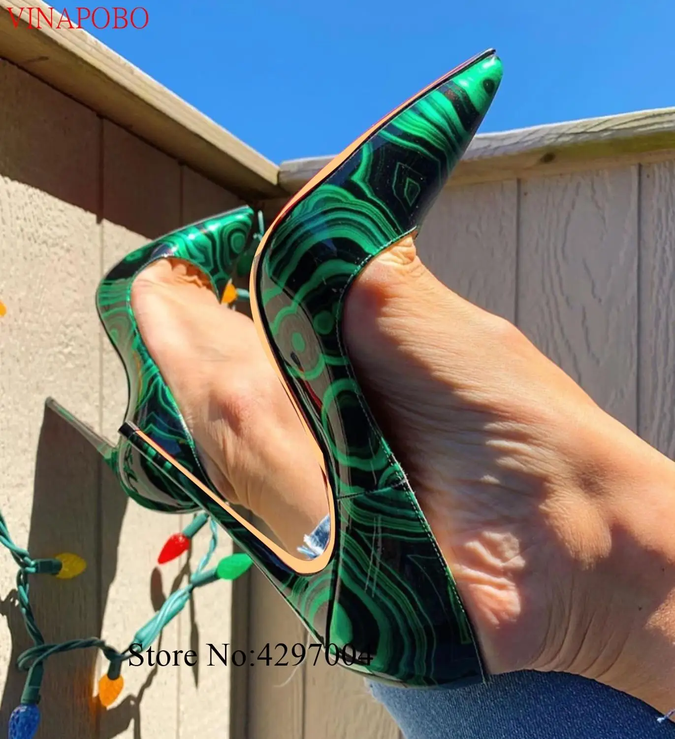 Black green printed party wedding shoes ladies pumps womens heels Bridal shoes fashion 12cm stilleto pointed toe shoes Women
Black green printed party wedding shoes ladies pumps womens heels Bridal shoes fashion 12cm stilleto pointed toe shoes Women