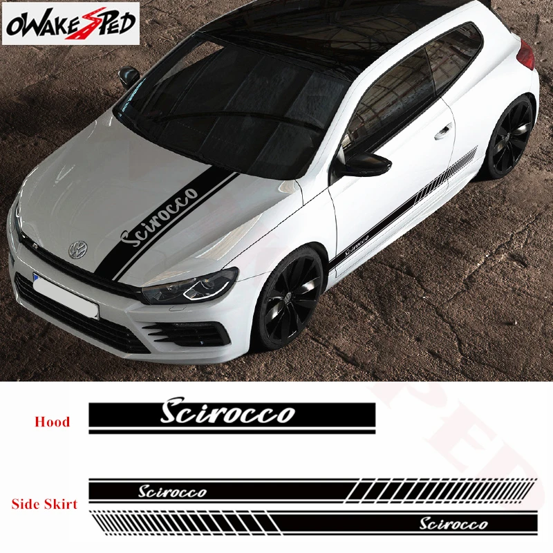 For-Volkswagen Scirocco Car Sport Styling Hood Engine Cover Decor Sticker Auto Body Side Stripes Skirt Stickers DIY Vinyl Decals
For-Volkswagen Scirocco Car Sport Styling Hood Engine Cover Decor Sticker Auto Body Side Stripes Skirt Stickers DIY Vinyl Decals
