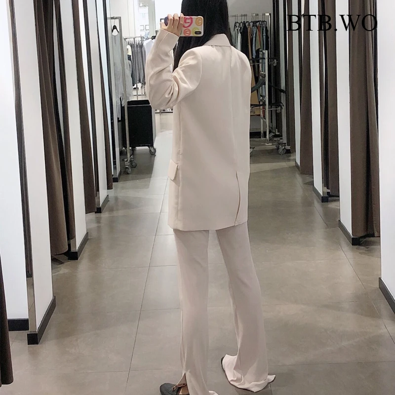 BTB.WO Za Women Office Suit New Fashion Blazer Coat Vintage Long Sleeve Pockets Female Outerwear Breasted Suits Plus Size
BTB.WO Za Women Office Suit New Fashion Blazer Coat Vintage Long Sleeve Pockets Female Outerwear Breasted Suits Plus Size