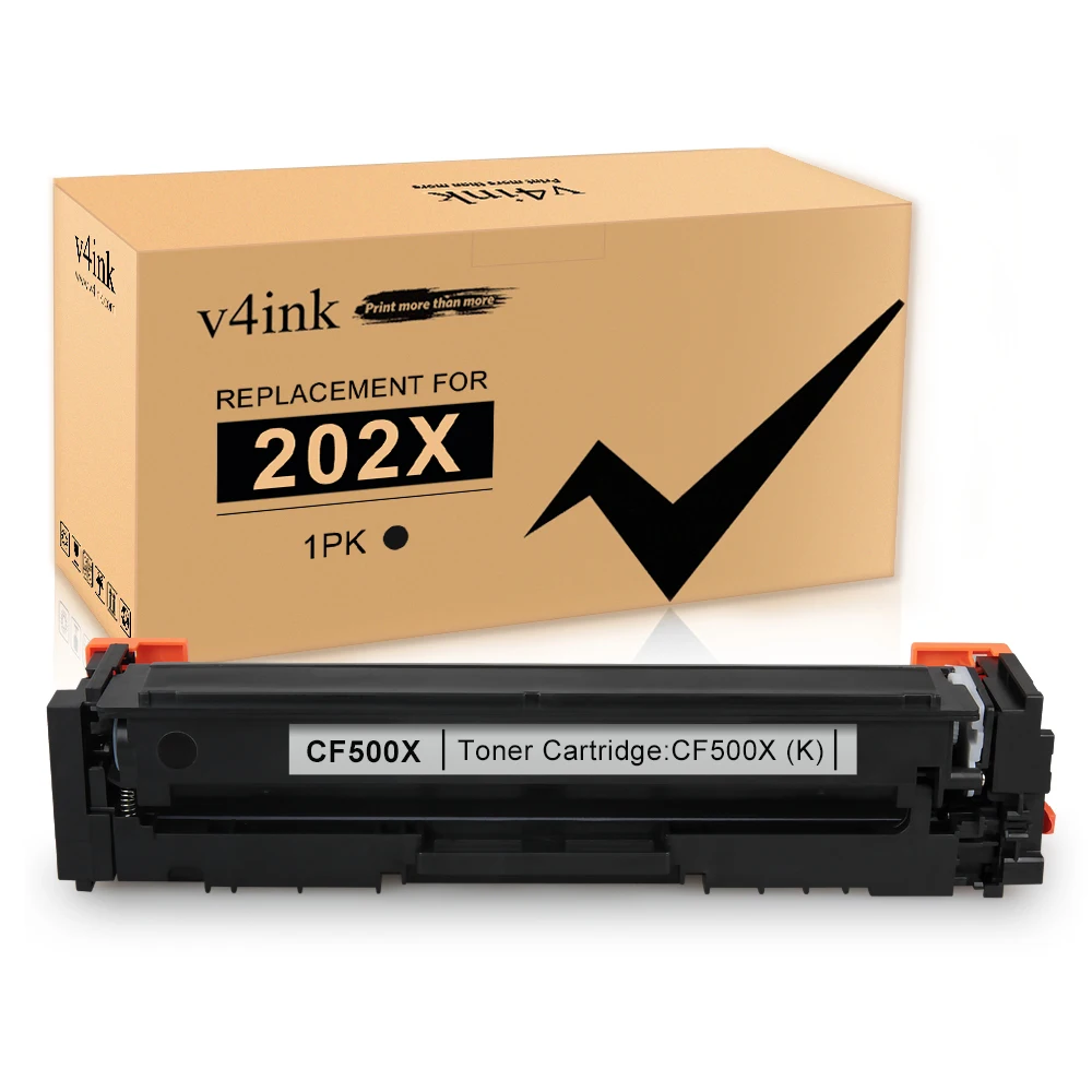 

V4INK Compatible HP 202X 202A CF500X Toner Cartridge (High Yield) For HP Color Laserjet Pro MFP M281dw M281cdw M281fdw, MFP M280