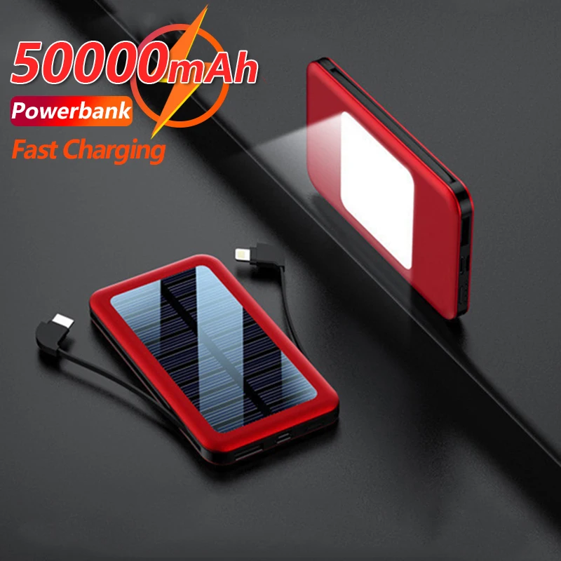 Solar Power 50000mAh Bank Waterproof and Shockproof Outdoor Mini Portable Fast Charging External Battery with Charging Cable LED
Solar Power 50000mAh Bank Waterproof and Shockproof Outdoor Mini Portable Fast Charging External Battery with Charging Cable LED