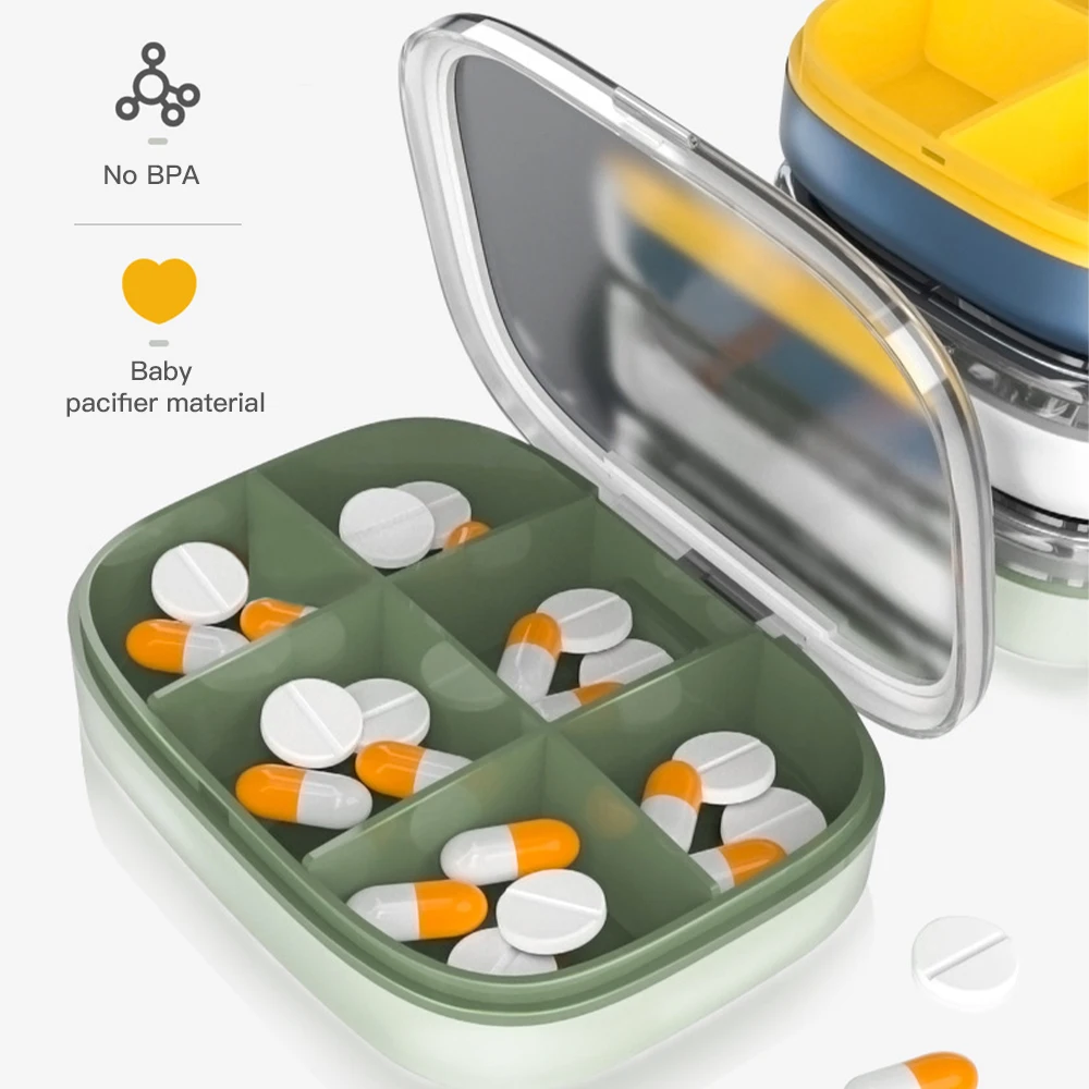 1Pcs Pill Cases 4/6 Grid Compartment Travel Pill Box Organizer Medicine Tablet Dispenser Organizer Large-Capacity Portable Box
1Pcs Pill Cases 4/6 Grid Compartment Travel Pill Box Organizer Medicine Tablet Dispenser Organizer Large-Capacity Portable Box