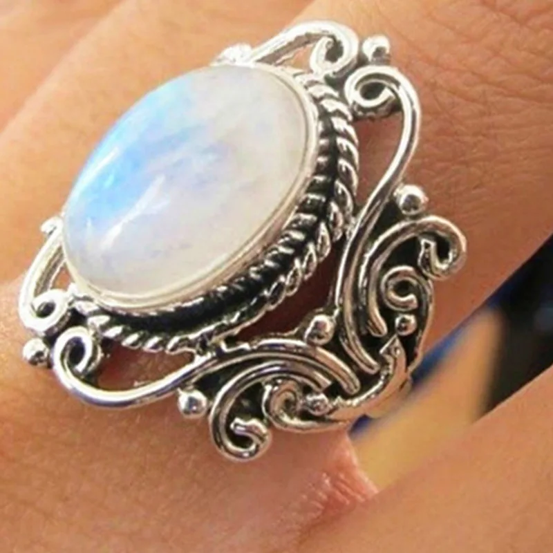 Trendy New Design Electroplated Openwork Moonstone Ring Fashion Punk Street Style For Women Girls Party Jewelry s
Trendy New Design Electroplated Openwork Moonstone Ring Fashion Punk Street Style For Women Girls Party Jewelry s