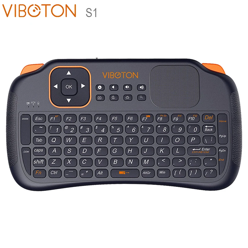 Беспроводная мини-клавиатура VIBOTON S1 2 4 ГГц Воздушная мышь с тачпадом для