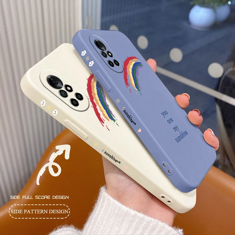 Simple Rainbow Ins Square Liquid Silicone Case For Huawei Nova 8 7 Pro SE 6 SE 5 Pro 5Z 5I 5Ipro 5T 4 4E Soft Phone Cover Case 
Simple Rainbow Ins Square Liquid Silicone Case For Huawei Nova 8 7 Pro SE 6 SE 5 Pro 5Z 5I 5Ipro 5T 4 4E Soft Phone Cover Case