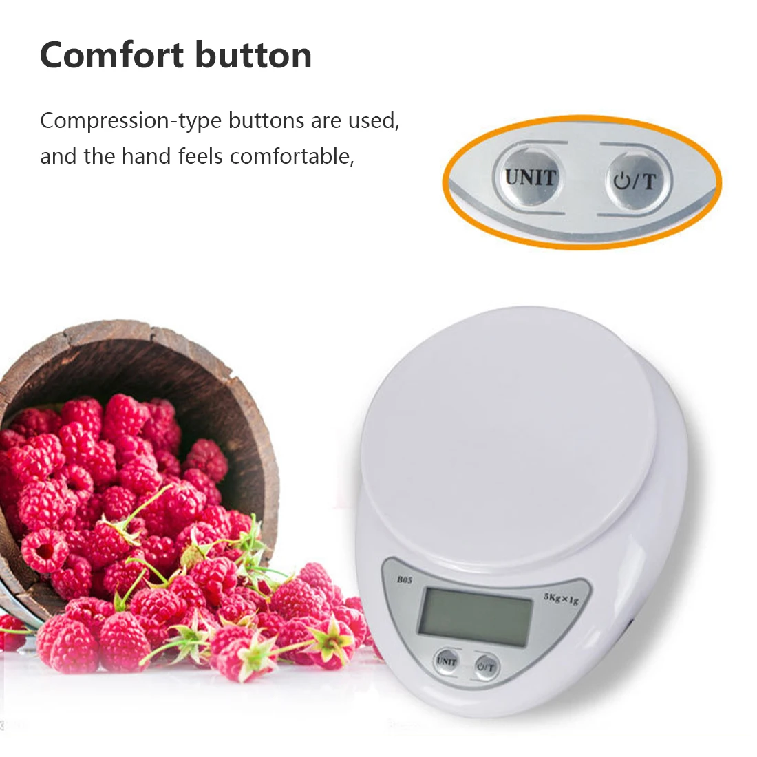 5kg/1g Portable Digital Scale LED Electronic Scales Postal Food Balance Measuring Weight Kitchen LED Electronic Scales
5kg/1g Portable Digital Scale LED Electronic Scales Postal Food Balance Measuring Weight Kitchen LED Electronic Scales
