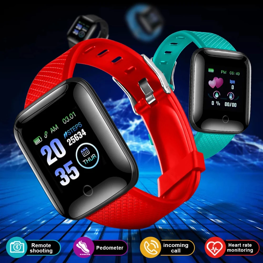 D13 Smart Watch 116 Plus Heart Rate Wristband Sport Watches Smart Blood Pressure Band 6 Waterproof Smartwatch Android Ios Pk Y68
D13 Smart Watch 116 Plus Heart Rate Wristband Sport Watches Smart Blood Pressure Band 6 Waterproof Smartwatch Android Ios Pk Y68