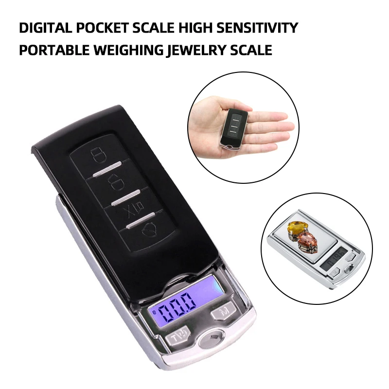 Мини-весы цифровые для ювелирных изделий электронные высокоточные карманные