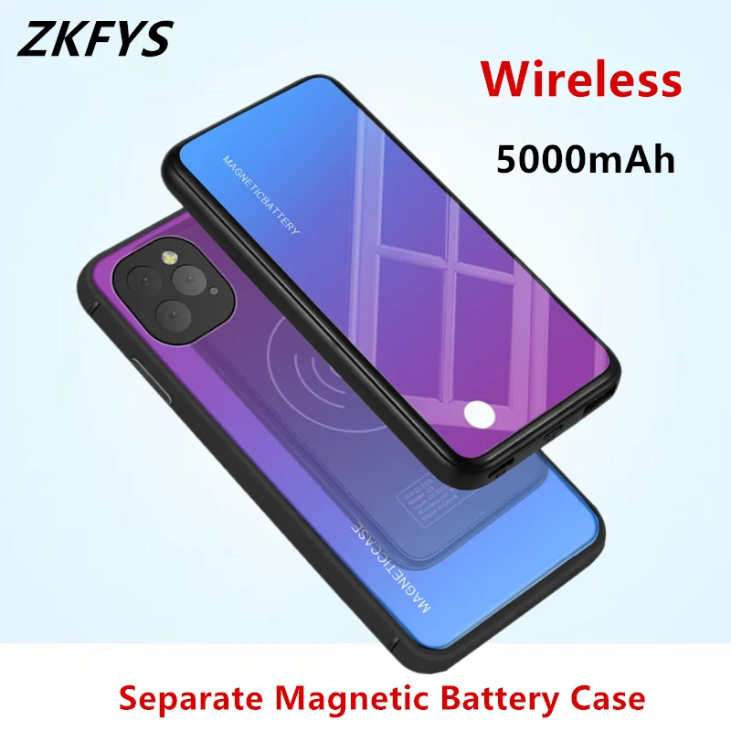 Wireless Charging Magnetic Battery Case For iPhone 11 Pro Max Power Bank Case External Charging Case For iPhone 11 Battery Cover
Wireless Charging Magnetic Battery Case For iPhone 11 Pro Max Power Bank Case External Charging Case For iPhone 11 Battery Cover