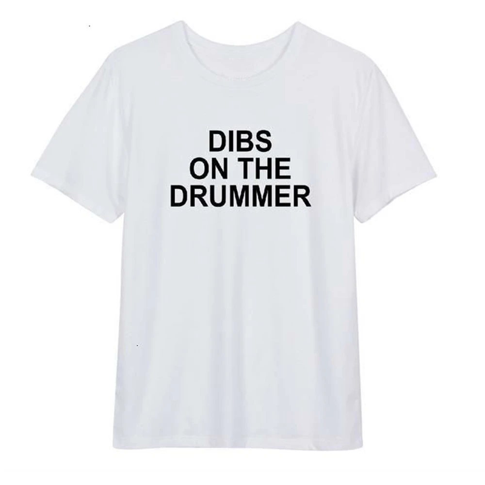 Dibs on Drummer Letters Print Women tshirts Casual Funny T Shirt For Lady Top Tee WD8E
Dibs on Drummer Letters Print Women tshirts Casual Funny T Shirt For Lady Top Tee WD8E