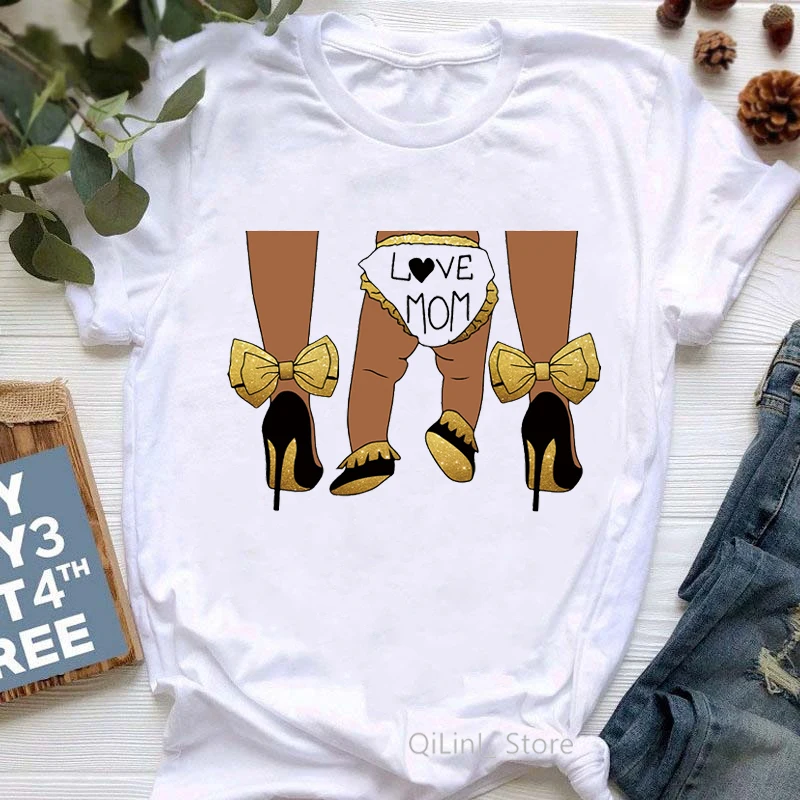 Love Mom Mother And Baby Kids Print Funny Graphic T Shirts Women Summer Clothes Top Female T-Shirt Femme Mothers Day Gift Tshirt
Love Mom Mother And Baby Kids Print Funny Graphic T Shirts Women Summer Clothes Top Female T-Shirt Femme Mothers Day Gift Tshirt