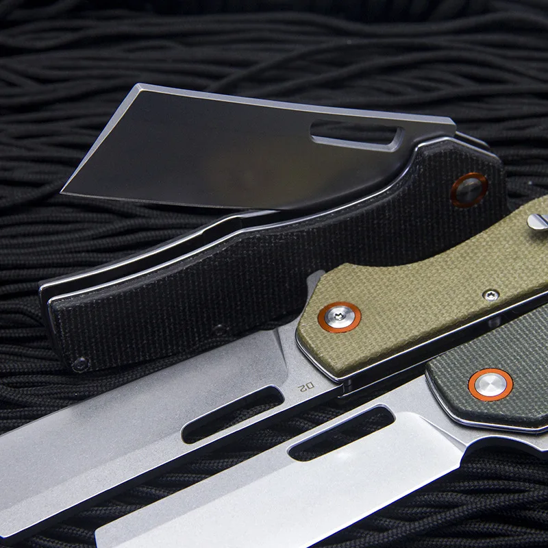 TRSKT D2 Flipper Knife Folding Flax Fiber Handle ,Ceramic Ball Bearings EDC Tool Camping Hunting Knives,Dropshipping
TRSKT D2 Flipper Knife Folding Flax Fiber Handle ,Ceramic Ball Bearings EDC Tool Camping Hunting Knives,Dropshipping