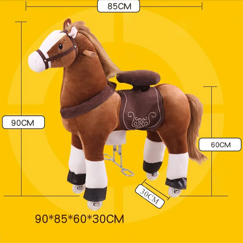 Classic U Series Ride on Horse Toy Plush Walking Animal Chocolate Brown Horse Small Size for Age 3-5
Classic U Series Ride on Horse Toy Plush Walking Animal Chocolate Brown Horse Small Size for Age 3-5