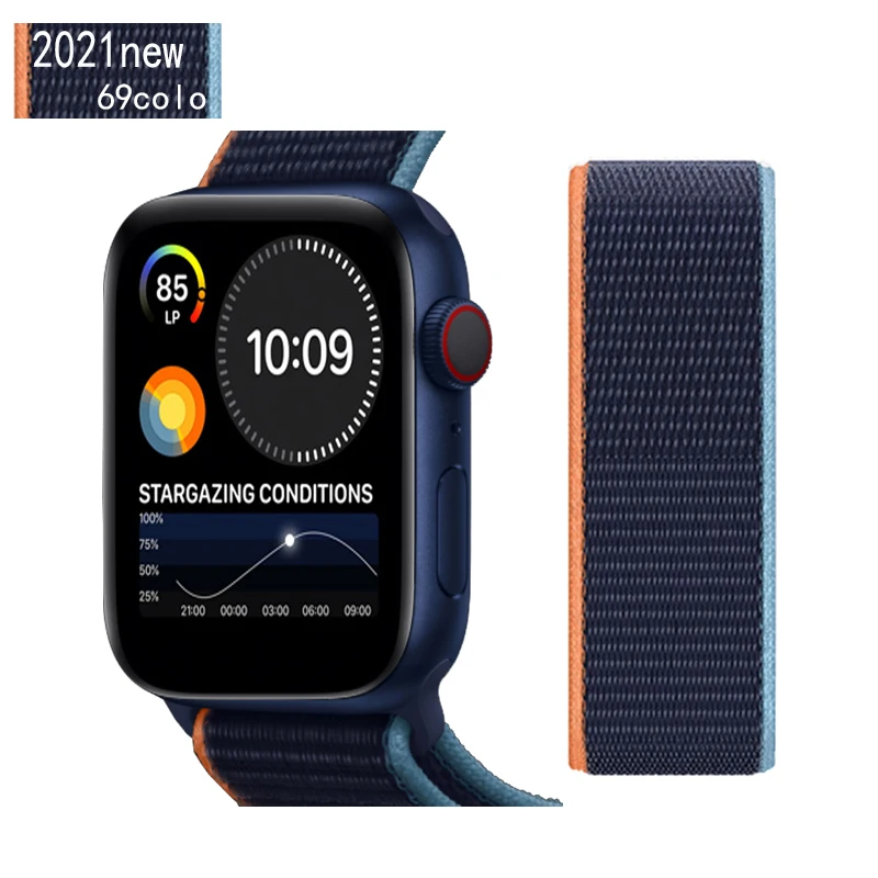 Nylon Loop Strap For Apple Watch band 44mm 40mm 42mm 38mm Smartwatch Belt correa belt Bracelet iWatch Series 4 5 SE 6 Watchband
Nylon Loop Strap For Apple Watch band 44mm 40mm 42mm 38mm Smartwatch Belt correa belt Bracelet iWatch Series 4 5 SE 6 Watchband