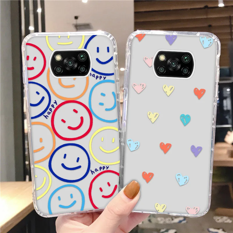 Case For POCO X3 Pro NFC M3 F3 Funda Xiaomi Redmi Note 9 10 Pro 8 Pro 8T 9C NFC 9T Mi 10T Lite Clear Cute Smile Soft TPU Shell
Case For POCO X3 Pro NFC M3 F3 Funda Xiaomi Redmi Note 9 10 Pro 8 Pro 8T 9C NFC 9T Mi 10T Lite Clear Cute Smile Soft TPU Shell