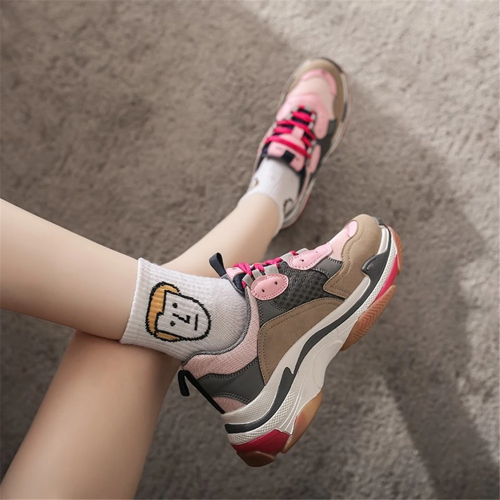 Spring Autumn Platform Sneakers Women Fashion Lace Up Casual Shoes Breathable Non Slip Women's Sports Shoes Woman Pink 2021 New
Spring Autumn Platform Sneakers Women Fashion Lace Up Casual Shoes Breathable Non Slip Women's Sports Shoes Woman Pink 2021 New