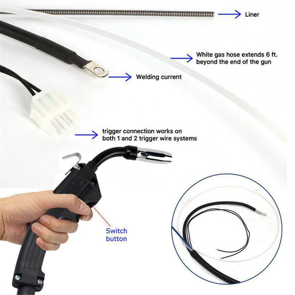 ROLKETU 14AK Gas-electric Welding Gun Torch Electric Welder Complete Replacement Spare Part For MIG MAG Welding Machine
ROLKETU 14AK Gas-electric Welding Gun Torch Electric Welder Complete Replacement Spare Part For MIG MAG Welding Machine