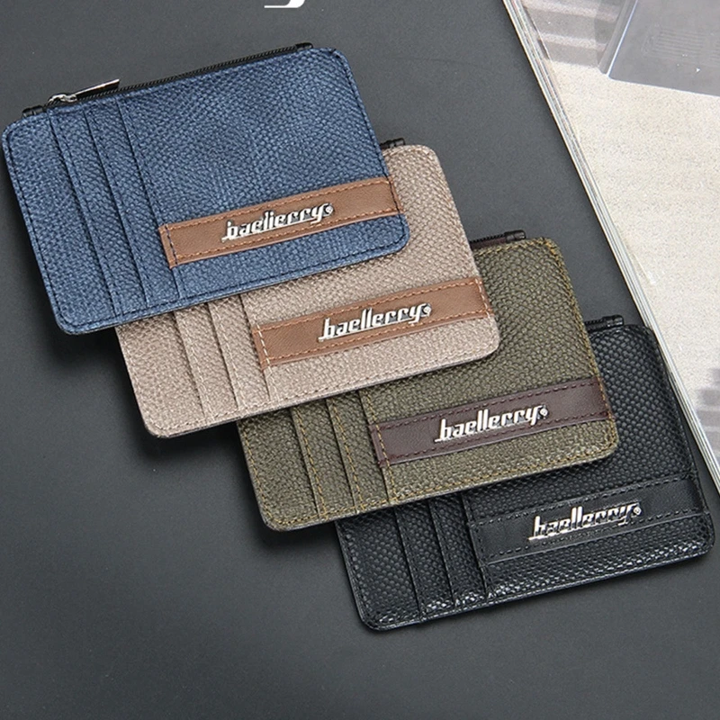 Fashion Slim PU Leather Wallet Coin Purse Credit Card Holder Business Change Money Case for Men 
Fashion Slim PU Leather Wallet Coin Purse Credit Card Holder Business Change Money Case for Men