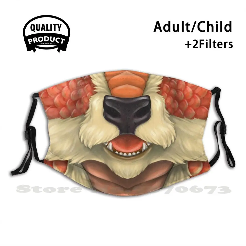 Fiery Red Ki'Rin Face Reusable Mouth Mask Washable Filter Anti Dust Face Masks Dragon Deer Kirin Eastern Scales Face Furry
Fiery Red Ki'Rin Face Reusable Mouth Mask Washable Filter Anti Dust Face Masks Dragon Deer Kirin Eastern Scales Face Furry