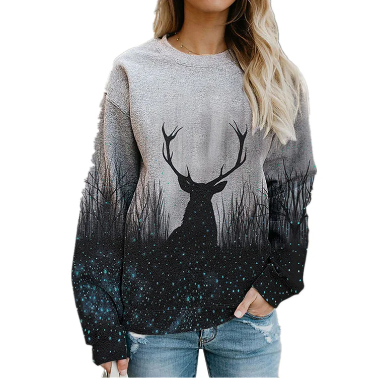 Autumn Women Hoodies Sweatshirt Vintage Long Sleeve Cartoon Deer Print O Neck Loose Oversized Harajuku Pullovers Top Hooded Coat
Autumn Women Hoodies Sweatshirt Vintage Long Sleeve Cartoon Deer Print O Neck Loose Oversized Harajuku Pullovers Top Hooded Coat