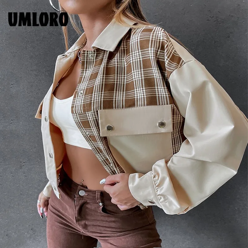 Вельветовая повседневная короткая куртка Umloro на весну и осень, свободная повседневная однобортная куртка с отложным воротником, Женская ку...
Вельветовая повседневная короткая куртка Umloro на весну и осень, свободная повседневная однобортная куртка с отложным воротником, Женская ку...