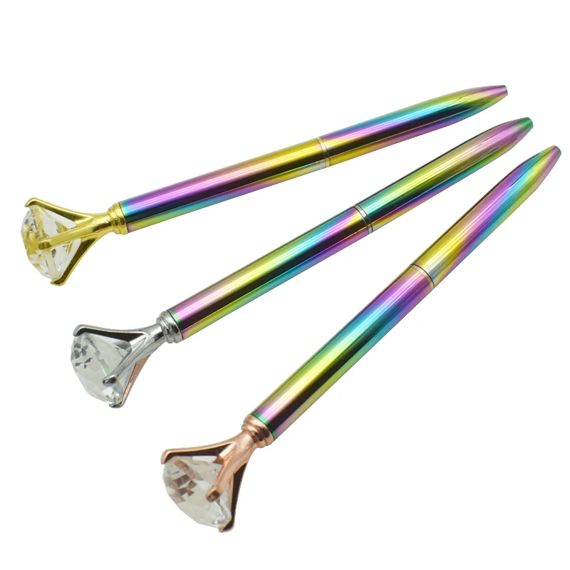 Gradient Color Metal Ballpoint Pen With Glass Head Decoration 0.7mm Black Blue Ink Refill Luxury Signature Ballpen Writing Gift
Gradient Color Metal Ballpoint Pen With Glass Head Decoration 0.7mm Black Blue Ink Refill Luxury Signature Ballpen Writing Gift