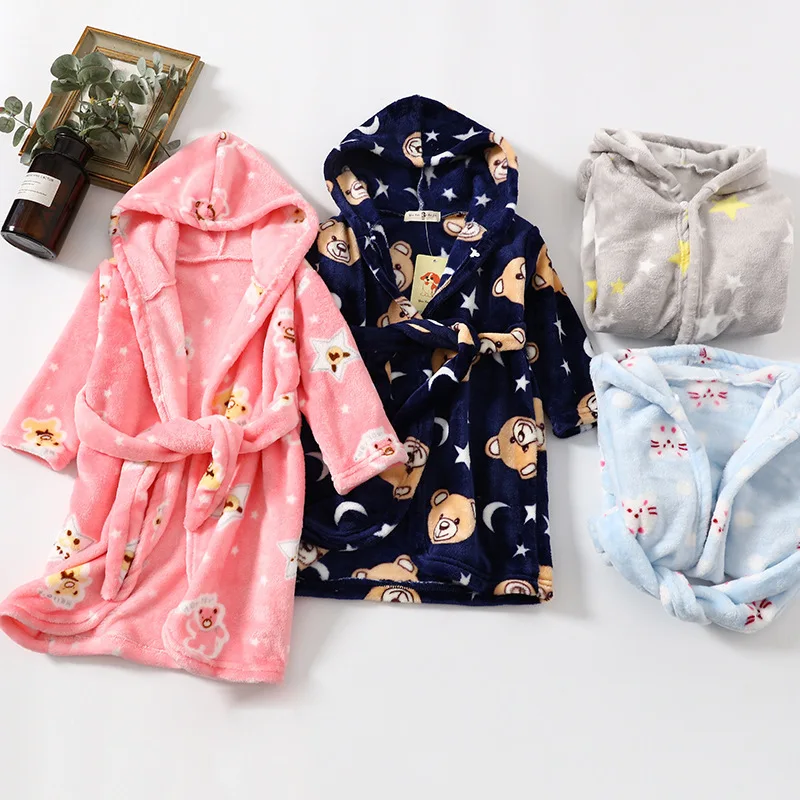 1-14 Yrs Autumn Winter Bathrobe kids sleepwear robe Children bath robe warm soft pajamas for girls boys Teenage Flannel Robes
1-14 Yrs Autumn Winter Bathrobe kids sleepwear robe Children bath robe warm soft pajamas for girls boys Teenage Flannel Robes