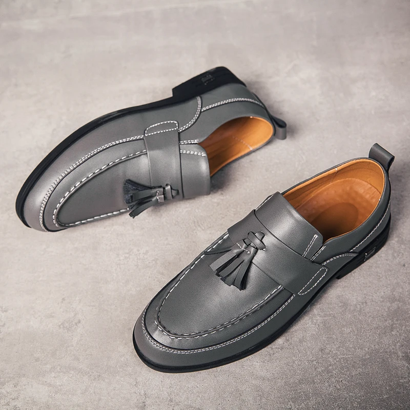 Man All-match Low Heel Loafer Moccasins Hombre Autumn New Fashion Slip-on Casual Shoes Masculino Hand-sewn Social Leather Shoes
Man All-match Low Heel Loafer Moccasins Hombre Autumn New Fashion Slip-on Casual Shoes Masculino Hand-sewn Social Leather Shoes