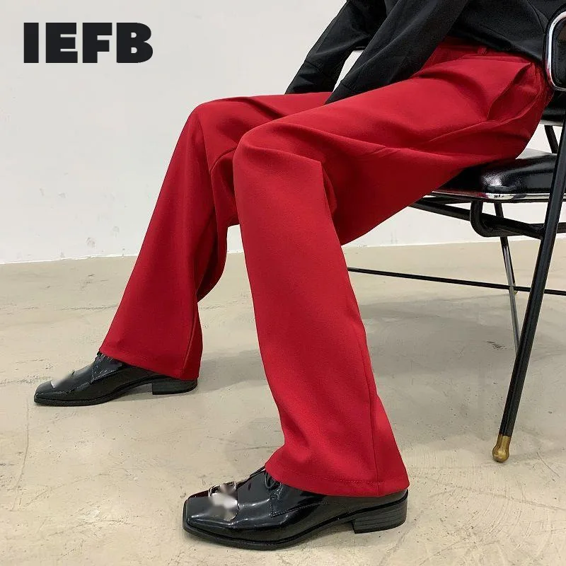 IEFB Men's Fashion New Loose Wide Leg Suit Pants 2022 Trend Red Straight All-match Korean Style Long Trousers For Male 9Y7070
IEFB Men's Fashion New Loose Wide Leg Suit Pants 2022 Trend Red Straight All-match Korean Style Long Trousers For Male 9Y7070