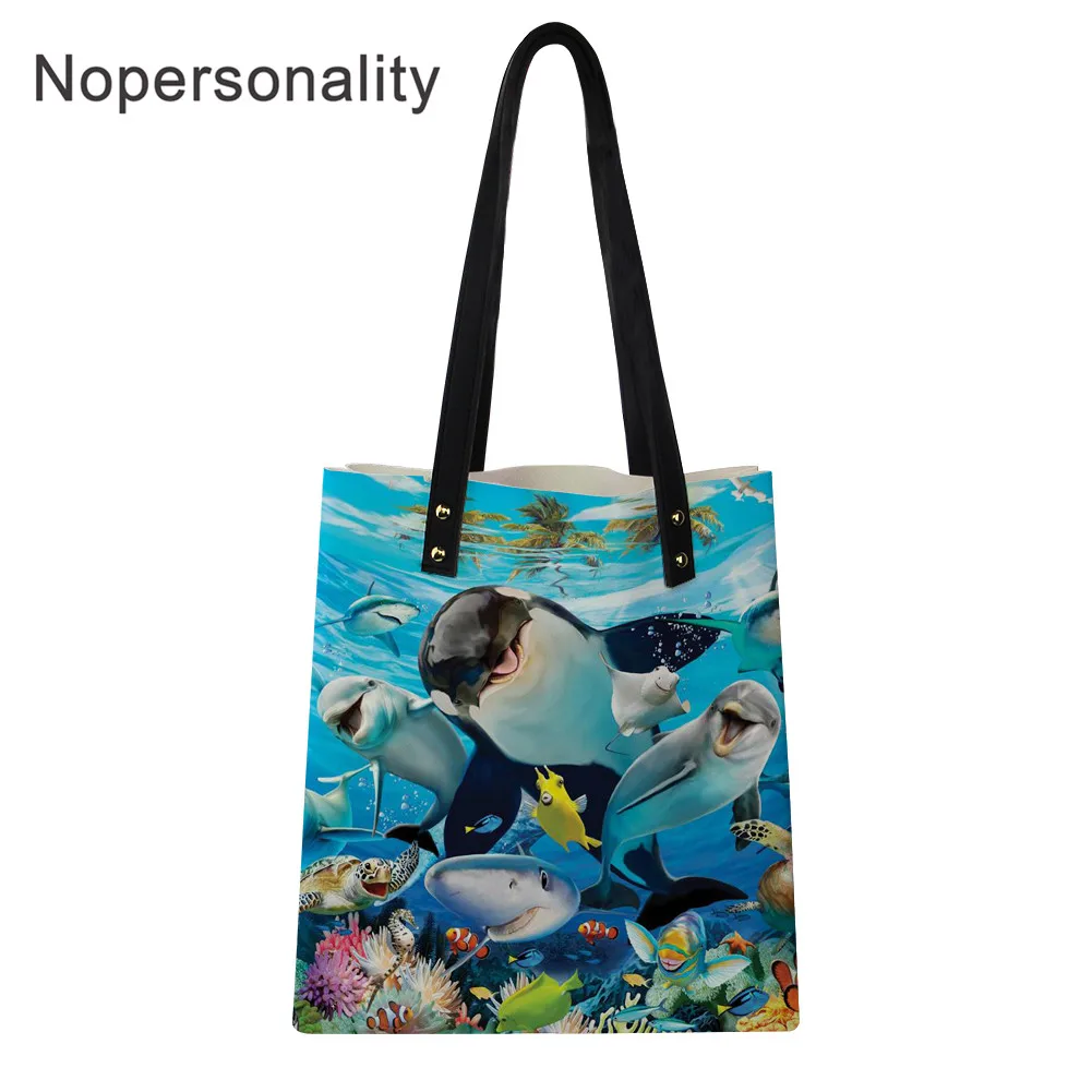 Nopersonality Dolphin Printed Casual PU Leather Handbags Ladies Portable Shoulder Bag Animals Tote Bag Shorage Pouch for Girls
Nopersonality Dolphin Printed Casual PU Leather Handbags Ladies Portable Shoulder Bag Animals Tote Bag Shorage Pouch for Girls