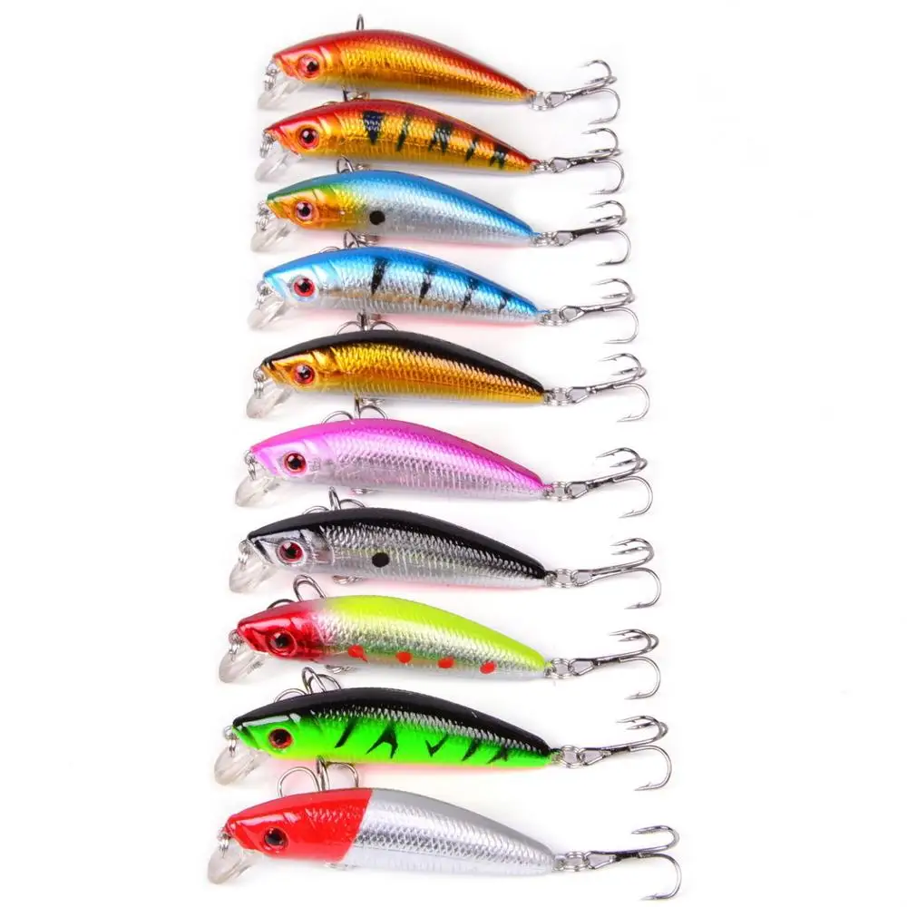 10PCS Floating Minnow Fishing Lure70mm/8g Lifelike Plastic Artficial Hard Bait Carp Fishing Wobbler Crankbaits 3D Eyes Lures
10PCS Floating Minnow Fishing Lure70mm/8g Lifelike Plastic Artficial Hard Bait Carp Fishing Wobbler Crankbaits 3D Eyes Lures