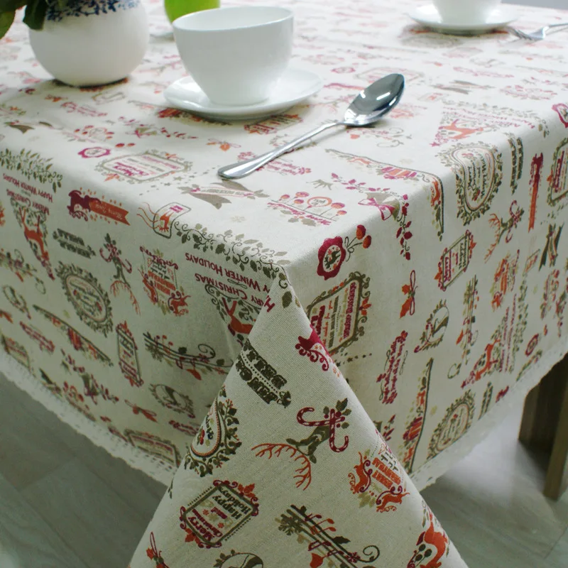 Yaapeet Tablecloth Christmas Theme Cotton and Linen European Style Table and Tablecloth Multi-purpose for Party Activities
Yaapeet Tablecloth Christmas Theme Cotton and Linen European Style Table and Tablecloth Multi-purpose for Party Activities
