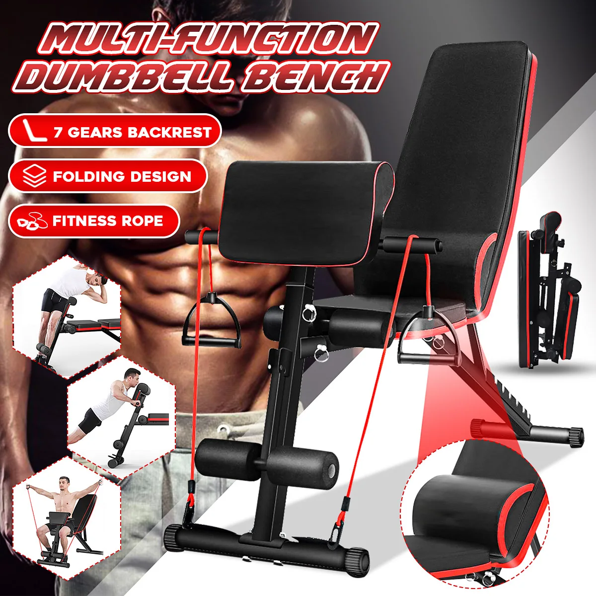 Training Muscles Fold Dumbbell Fitness Machines Home Universal Sit Up Abdominal Benches Board abdominal Exerciser Equipments
Training Muscles Fold Dumbbell Fitness Machines Home Universal Sit Up Abdominal Benches Board abdominal Exerciser Equipments