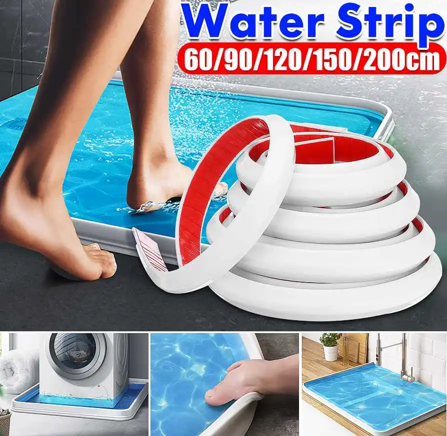 60-200cm Bathroom Water Stopper Water Partition Dry And Wet Separation Flood Barrier Rubber Dam Silicon Water Blocker Don't Slip
60-200cm Bathroom Water Stopper Water Partition Dry And Wet Separation Flood Barrier Rubber Dam Silicon Water Blocker Don't Slip