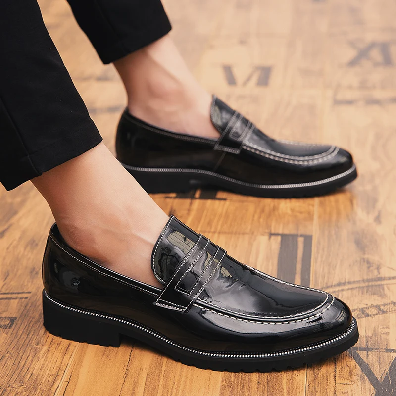 Leather men's casual shoes slip on fashion luxury brand men's loafers breathable non-slip black driving shoes outdoor moccasins
Leather men's casual shoes slip on fashion luxury brand men's loafers breathable non-slip black driving shoes outdoor moccasins