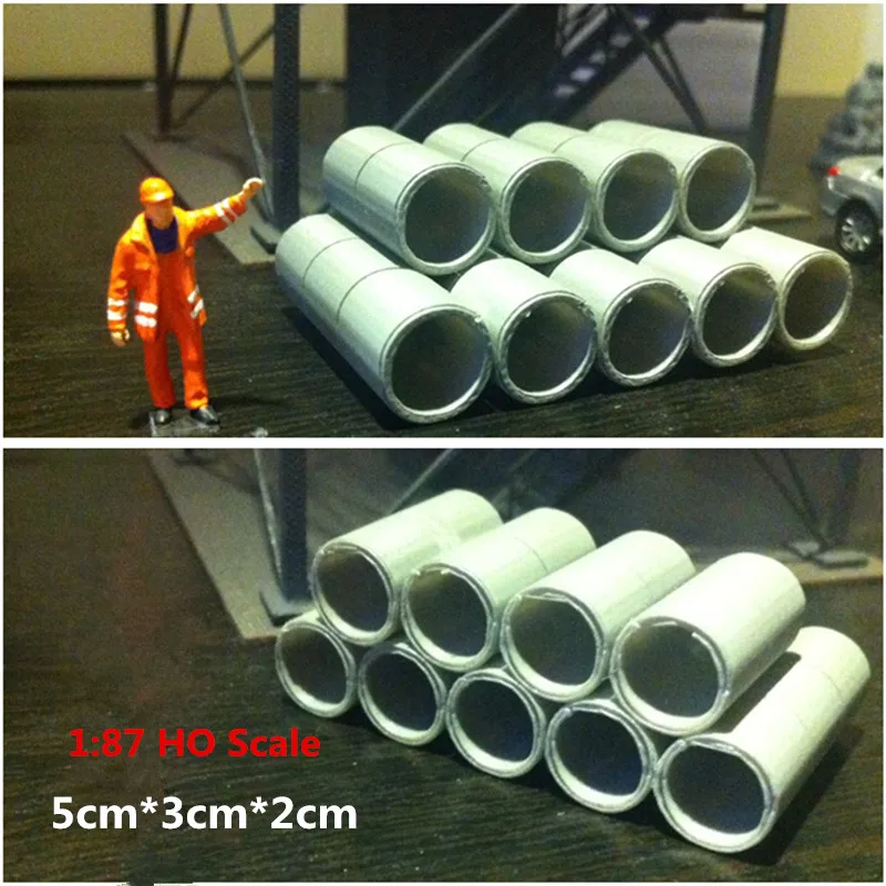 1:87 HO Scale 1Set Cement Pipe Train Railway Model Scene Decoration
1:87 HO Scale 1Set Cement Pipe Train Railway Model Scene Decoration