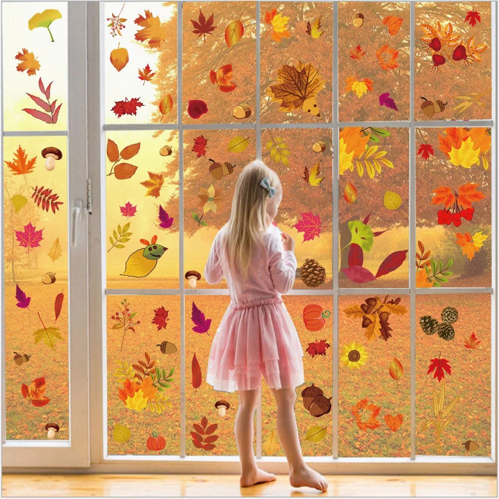 DIY Autumn Maple Leaf Decals PVC Glass Sticker Autumn Maple Leaves Wall Art PVC Sticker Decals for Glass Door
DIY Autumn Maple Leaf Decals PVC Glass Sticker Autumn Maple Leaves Wall Art PVC Sticker Decals for Glass Door