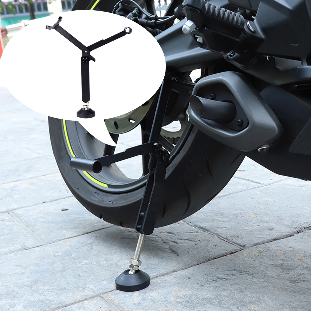 

Motorcycle Wheel Lifter Repairing Tool Durable Swingarm Lift Portable Side Stands Kickstand