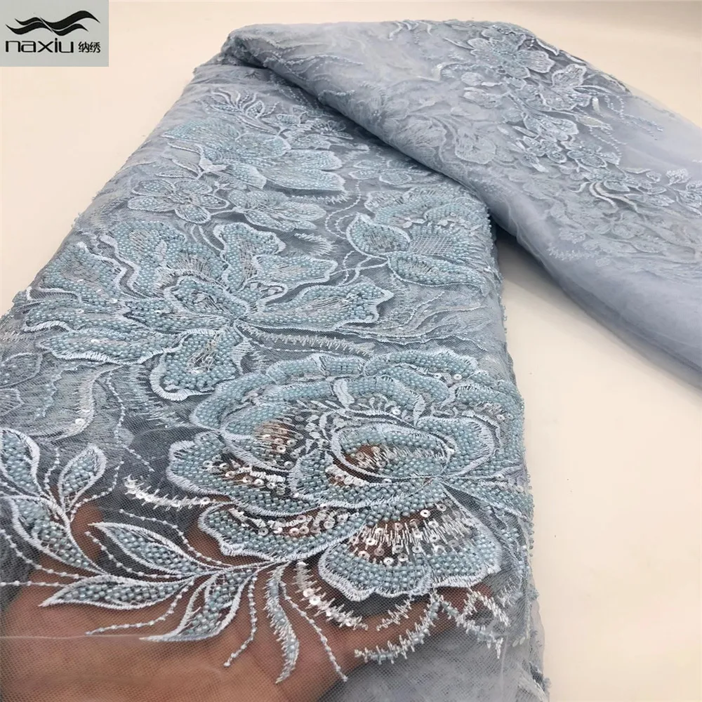 Madison African Lace Fabric Latest French Nigerian Lace Fabrics High Quality Handmade Beaded Lace Material For Women
Madison African Lace Fabric Latest French Nigerian Lace Fabrics High Quality Handmade Beaded Lace Material For Women