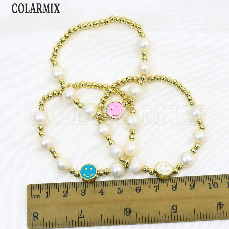 6 Pieces Handmade Gold bead Bracelet Smile Face charms Pearls bracelet accessories bracelets for women jewelry 9914
6 Pieces Handmade Gold bead Bracelet Smile Face charms Pearls bracelet accessories bracelets for women jewelry 9914