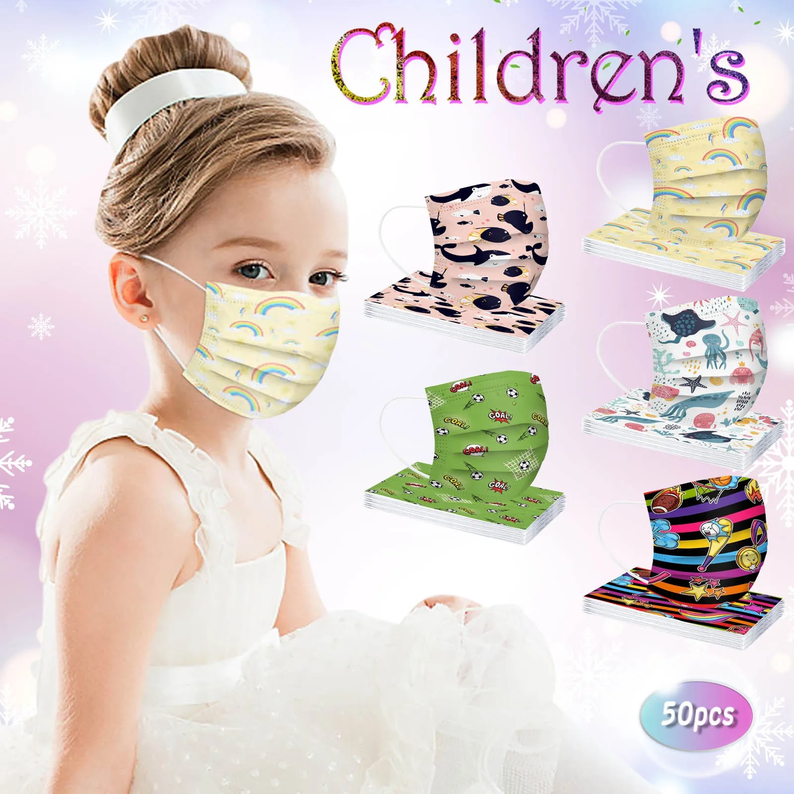 50PCS 6-12 Years Old Children Disposable Masks Fashion Cartoon Animals Print Boys Girls Child Kids Face Masks Dustproof Cosplay
50PCS 6-12 Years Old Children Disposable Masks Fashion Cartoon Animals Print Boys Girls Child Kids Face Masks Dustproof Cosplay